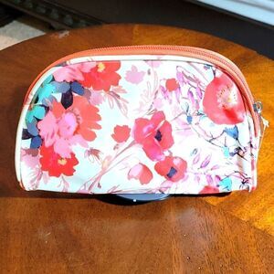 BRAND NEW  SMALL ALLEGRO FLOWERS PATTERN DESIGN WOMEN"S MULTICOLOR MAKEUP BAGS